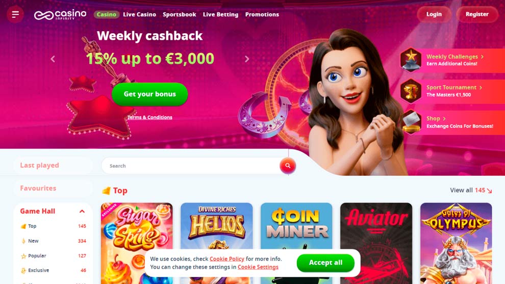 CasinoInfinity site